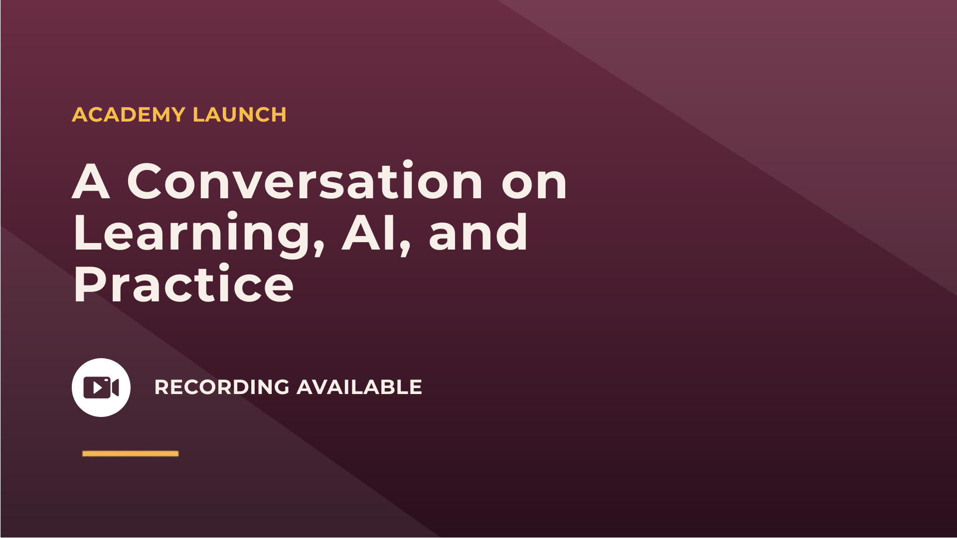 Introducing CTDC Academy: A Conversation on Learning, AI, and Practice